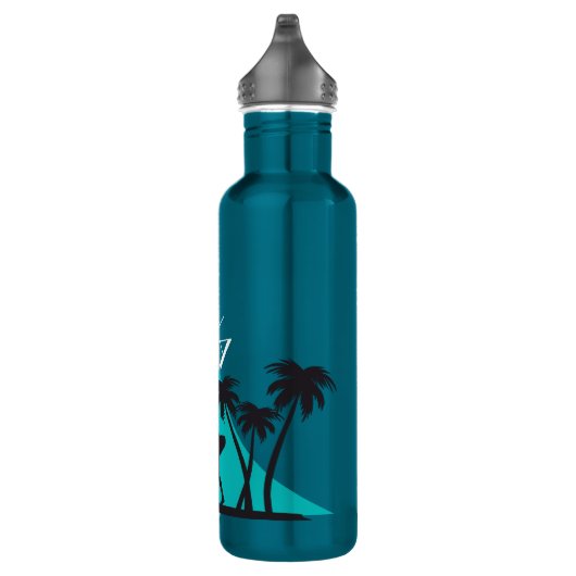 Aloha Surf und Palmen Edelstahlflasche (Rechts)