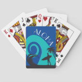 Aloha Surf und Palmen Spielkarten (Rückseite)