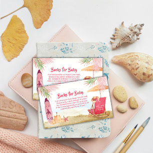 Aloha Surfboard Strand Bücher Für Baby Shower Begleitkarte