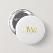 Aloha - Surfer- Palmen - Tropisch- Retro-Beach-Fun Button (Vorne & Hinten)