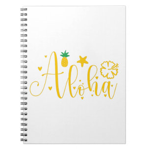 Aloha -Surfer- Palmen -Tropisch- Retro-Strand-Spaß Notizblock