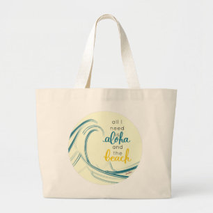 Aloha-Tasche Alles was ich brauche ist Aloha und d Jumbo Stoffbeutel