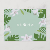 Aloha-Termin-Erinnerung für Haustiere Postkarte (Vorderseite)