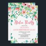 Aloha Thirty Tropical Luau Einladung zum Geburtsta<br><div class="desc">Grafiken von DeniseAnneGraphics.etsy.com Aloha 30! Tropical Luau 30. Geburtstag. Schöne tropische Blume und Grünanlagen.</div>