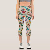 Aloha Tiki Capri Leggings (Vorderseite)