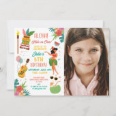 Aloha Tiki Party Birthday Lei Aloha Einladung (Vorderseite)