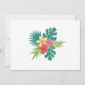 Aloha Tiki Party Birthday Lei Aloha Einladung (Rückseite)