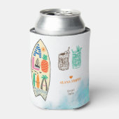 Aloha TIKI Surfboard Tropical Luau Hawaiian Party Dosenkühler (Kanne Vorderseite)