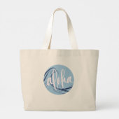 Aloha Tote Tasche mit Kai Ocean Thema (Rückseite)