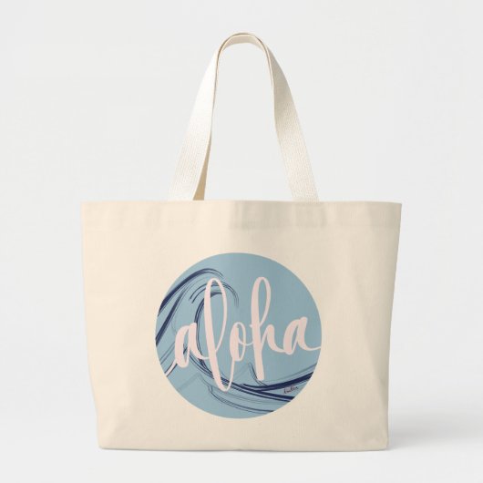 Aloha Tote Tasche mit Kai Ocean Thema (Vorne)