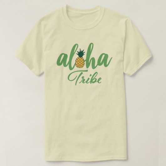 Aloha Tribe Natürlich T-Shirt (Design vorne)