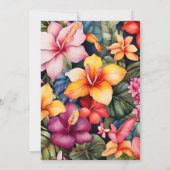Aloha Tropical Abschluss Luau Einladung (Rückseite)