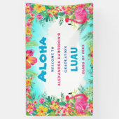 Aloha Tropical Abschluss Luau Party Willkommen Ban Banner (Vertikal)