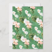 Aloha Tropical baby Dusche Windel Plünderzeichen Einladung (Rückseite)