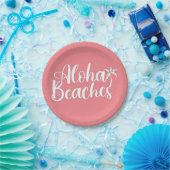 Aloha Tropical Beach Design Pappteller (Party)