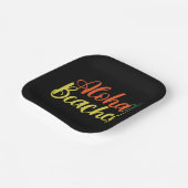 Aloha Tropical Beach Design Pappteller (Gewinkelt)