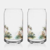 Aloha Tropical Beach Palm Trees Dosenglas (Rechts)