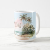 Aloha Tropical Beach Palm Trees Kaffeetasse (VorderseiteRechts)