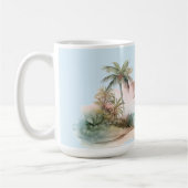 Aloha Tropical Beach Palm Trees Kaffeetasse (Links)
