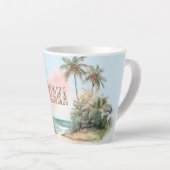 Aloha Tropical Beach Palm Trees Milchtasse (Rechte Ecke)