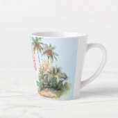 Aloha Tropical Beach Palm Trees Milchtasse (Rechts)