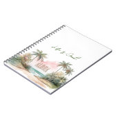 Aloha Tropical Beach Palm Trees Notizblock (Linke Seite)