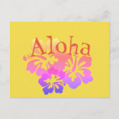 Aloha Tropical Blume Postkarte (Vorderseite)