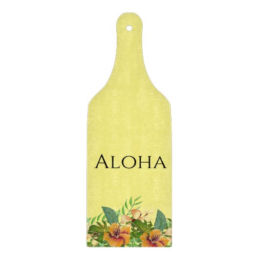 Aloha Tropical Blume Schneidebrett (Vorderseite)