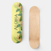 Aloha Tropical Blume Skateboard (Vorderseite)