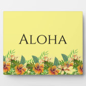 Aloha Tropical Blume Tabletop Art Fotoplatte (Vorderseite)