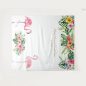 Aloha Tropical Blume Wedding Foto Booth Prop Wandteppich (Vorderseite (Horizontal))