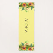 Aloha Tropical Blume Yogamatte (Rückseite)