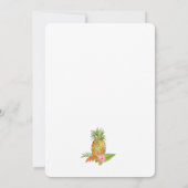 Aloha Tropical Brautdusche Einladung (Rückseite)