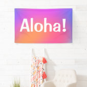 Aloha! Tropical Colors Luau Banner (Insitu)