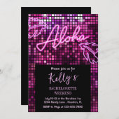 Aloha Tropical Disco Einladung (Vorne/Hinten)