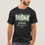 Aloha Tropical Flamingo Familienurlaub Custom T-Shirt<br><div class="desc">Aloha Tropical Flamingo Familienurlaub Custom T - Shirt</div>