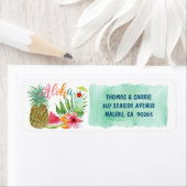 Aloha Tropical Frucht Blume Palms Rücksendeadresse (Insitu)