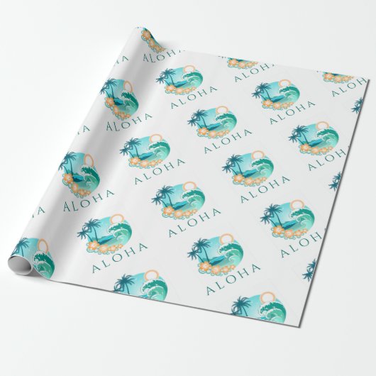 Aloha Tropical Geschenkpapier (Ungerollt)