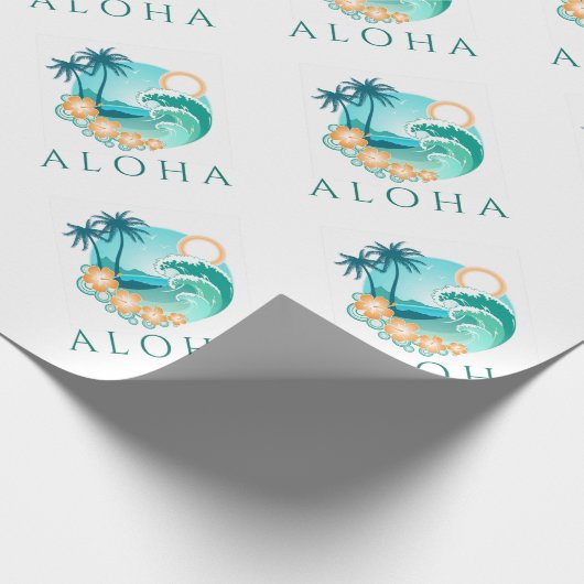 Aloha Tropical Geschenkpapier (Ecke)