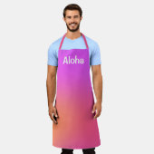 Aloha Tropical Gradient Luau Schürze (Getragen)