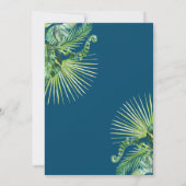 Aloha Tropical Greenerenery Luau Geburtstagsparty Einladung (Rückseite)