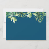 Aloha Tropical Greenerity Luau Birthday Foto Einladung (Rückseite)