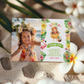 Aloha Tropical Hawaii luau Foto danke Karte