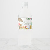 Aloha Tropical Hawaiian Baby Dusche Wasserflaschenetikett (Vorderseite)