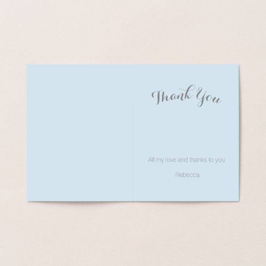 Aloha Tropical Hawaiian Gold Ananas Vielen Dank Folienkarte (Innenseite)