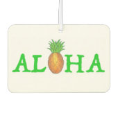 ALOHA Tropical Hawaiian Island Ananas Obst Autolufterfrischer (Vorderseite)