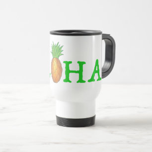 ALOHA Tropical Hawaiian Island Ananas Obst Reisebecher