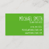 ALOHA Tropical Hawaiian Island Ananas-Reise Visitenkarte (Rückseite)