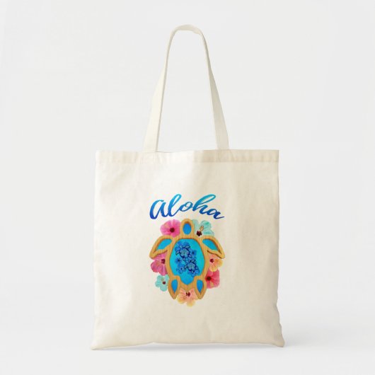 Aloha Tropical Honu Sea Turtle Tragetasche (Vorne)