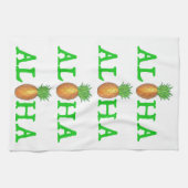 ALOHA Tropical Island Hawaiian Ananas Handtuch (Horizontal)